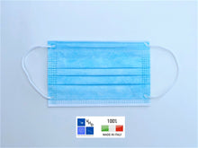 Carica l'immagine nel visualizzatore di Gallery, KIDS / Mascherina Monouso 3 veli - Made in Italy - 5 conf. da 10 pz.