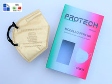 Carica l'immagine nel visualizzatore di Gallery, Mascherina FFP2 Colore “Oro” - Made in Italy - Conf. 10 pz.