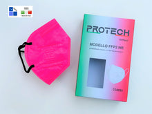 Carica l'immagine nel visualizzatore di Gallery, Mascherina FFP2 Colore “Rosa” - Made in Italy - Conf. 10 pz.